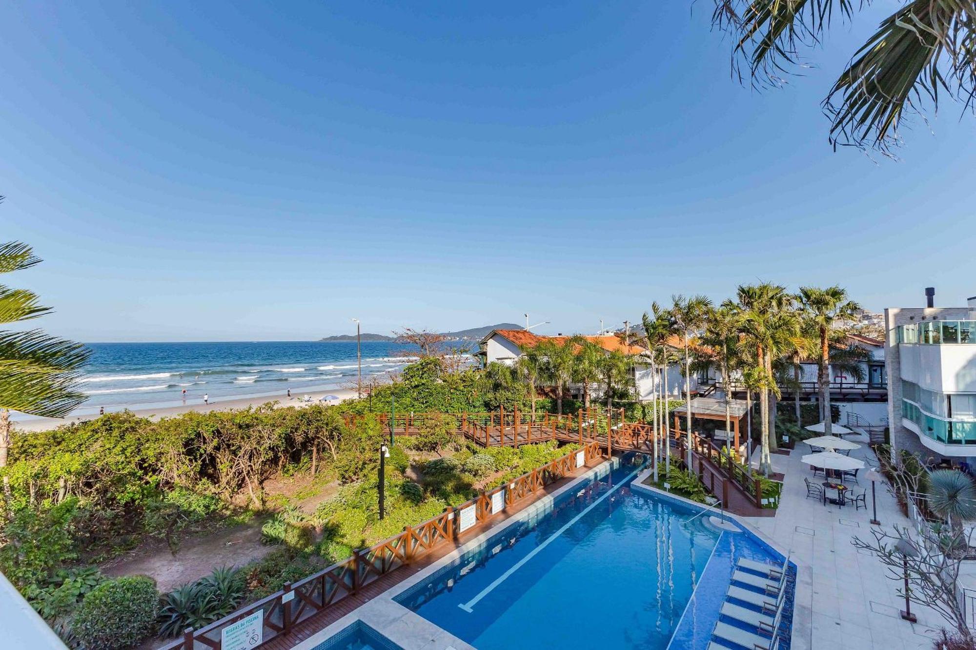 Varandas Do Atlantico - Confortavel Apto Em Condominio Pe Na Areia Бомбиньяс Экстерьер фото